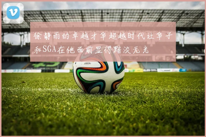 徐静雨的卓越才华超越时代让华子和SGA在他面前显得黯淡无光
